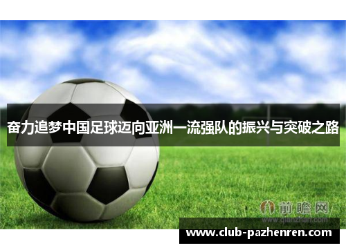 奋力追梦中国足球迈向亚洲一流强队的振兴与突破之路